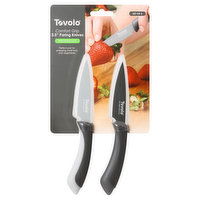 Tovolo Paring Knives, Comfort Grip, 3.5 Inch, Precision Cuts, 2 Pack, 1 Each