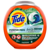 Tide + Power Pods Detergent, Febreze Odor Eliminators, Botanical Rain, 25 Each