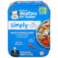 Gerber Mealtime for Toddler Toddler (12+ months) Mashed Potatoes & Gravy with Roasted Chicken, 6.6 Ounce