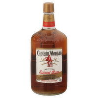 Captain Morgan Rum, Spiced, Original, 1.75 Litre