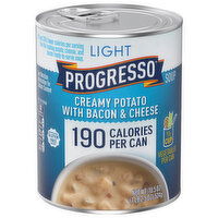 Progresso Light Creamy Potato with Bacon & Cheese Soup, 18.5 Ounce