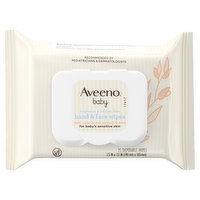 Aveeno Wipes, Hand & Face, Baby, 25 Each