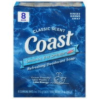 Coast Original Eye Opener Soap, Deodorant, Refreshing, Classic Scent, 8 Each