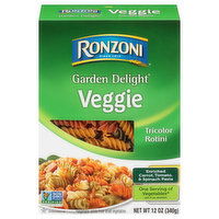 Ronzoni Garden Delight Rotini, Tricolor, Veggie, 12 Ounce