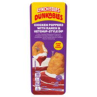 Lunchables Dunkables Chicken Poppers, with Ranch & Ketchup-Style Dip, 2.9 Ounce