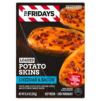 TGI Fridays Potato Skins, Loaded, Cheddar & Bacon, 8.54 Ounce