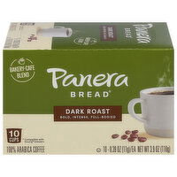 Panera Bread Coffee, Darkt Roast, Cups, 10 Each