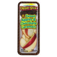 Dippin Stix Sweet Apples & Chocolate Caramels, 2.4 Ounce