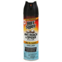 Hot Shot Ant, Roach & Spider Killer, Crisp Linen Scent, 17.5 Ounce