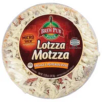 Brew Pub Lotzza Motzza Pizza, Sausage & Pepperoni, 12.06 Ounce