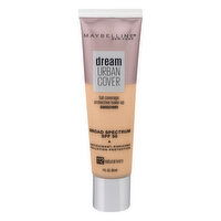 Maybelline Dream Urban Cover Make-Up Sunscreen, Broad Spectrum SPF 50, Natural Ivory 112, 1 Fluid ounce
