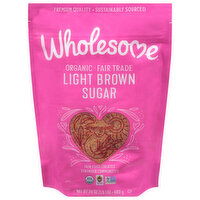 Wholesome Sugar, Organic, Light Brown, 24 Ounce