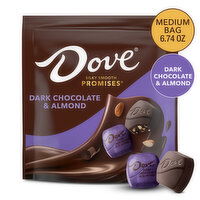 Dove DOVE PROMISES  Dark Chocolate & Almond Candy, 6.74 Ounce