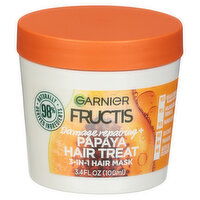 Fructis Hair Mask, 3-In-1, Hair Treat, Papaya Extract, 3.4 Fluid ounce