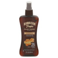 Hawaiian Tropic Dry Spray Oil, Island Tanning, Coconut Oil, SPF 25, 8 Fluid ounce