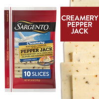 SARGENTO Sargento® Creamery Sliced Pepper Jack Natural Cheese, 10 slices, 6.33 Ounce