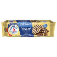 Voortman Bakery Cookies, Zero Sugar, Fudge Striped Shortbread, 11.3 Ounce