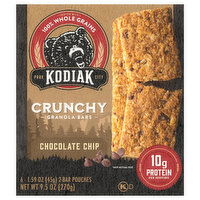 Kodiak Granola Bars, Chocolate Chip, Crunchy, 6 Each