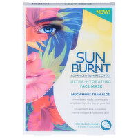 SunBurnt Face Mask, Ultra-Hydrating, 4 Each