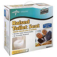 Medline Toilet Seat, Raised, 1 Each