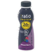 Ratio Protein Dairy Drink, Mixed Berry, 10.8 Fluid ounce