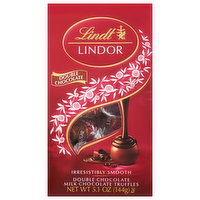 Lindt Lindor Milk Chocolate Truffles, Double Chocolate, 5.1 Ounce