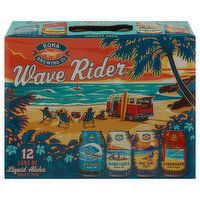 Kona Brewing Co Beer, Wave Rider, Liquid Aloha, Variety Pack, 12 Each