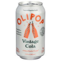 Olipop Soda, Vintage Cola, 12 Fluid ounce