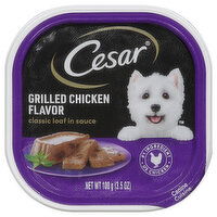 Cesar Canine Cuisine, Grilled Chicken Flavor, Classic Loaf in Sauce, 3.5 Ounce