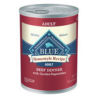 Blue Buffalo BLUE Homestyle Recipe Natural Adult Wet Dog Food, Beef, 12.5 Ounce