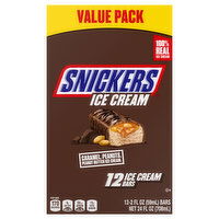 Snickers Ice Cream Bars, Value Pack, 12 Each