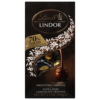 Lindt Lindor 70% Cocoa Extra Dark Chocolate Truffles, 5.1 Ounce