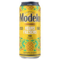 Modelo Acuas Frescas Spiked Pina Beer, 24 Fluid ounce