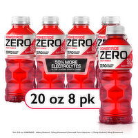 Powerade Zero Zero Fruit Punch Electrolyte Sports Drink, 8 Each