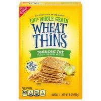 WHEAT THINS Reduced Fat Whole Grain Wheat Crackers, 8 Ounce