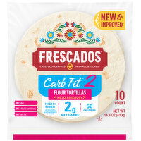 Frescados Carb Fit 2 Tortillas, Flour, 10 Each