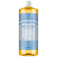 Dr. Bronner's 18-in-1 Pure-Castile Baby Unscented Magic Soap, 32 Fluid ounce