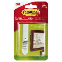 Command Picture Hanging Strips, Large, 6 Each