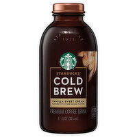 Starbucks Coffee Drink, Premium, Vanilla Sweet Cream, Cold Brew, 11 Fluid ounce