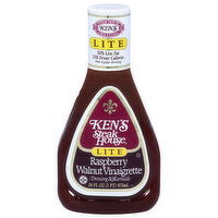 Ken's Steak House Lite Raspberry Walnut Vinaigrette Dressing & Marinade, 16 Fluid ounce