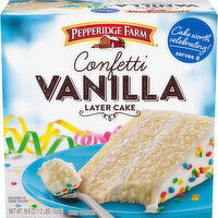 Pepperidge Farm® Snowball Frozen Confetti Vanilla Layer Cake, 19.6 Ounce