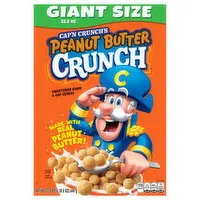 Cap'n Crunch Cereal, Peanut Butter Crunch, Giant Size, 22.5 Ounce