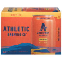 Athletic Brewing Co Non-Alcoholic Brew, Hazy IPA, Free Wave, 12 Each