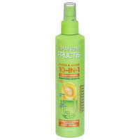 Fructis Sleek & Shine Smoothing Leave-In, + Plant Keratin, 10-in-1, 8.1 Fluid ounce