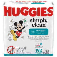 Huggies Simply Clean Wipes, Fresh Scent, 3 Each