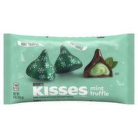 Hershey's Kisses Dark Chocolate, Mint Truffle, 9 Ounce