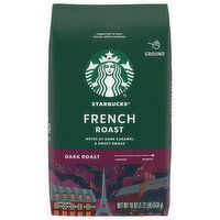 Starbucks Coffee, Ground, Dark Roast, French Roast, 18 Ounce