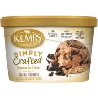 Kemps Simply Crafted Ice Cream, Premium, Mocha Mudslide, 1.5 Quart