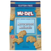 Mi-Del Cookies, Crunchy, Arrowroot Animals, 8 Ounce