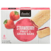 Essential Everyday Cereal Bars, Strawberry, Fruit & Grain, 8 Each